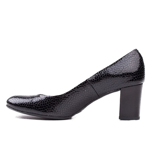 3082-006 Marco Shoes czółenka czarne - skóra łuska milandi-pl szary klasyczny