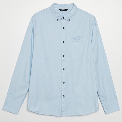 Cropp - Koszula z bawełny oxford - Niebieski Cropp S promocyjna cena Cropp