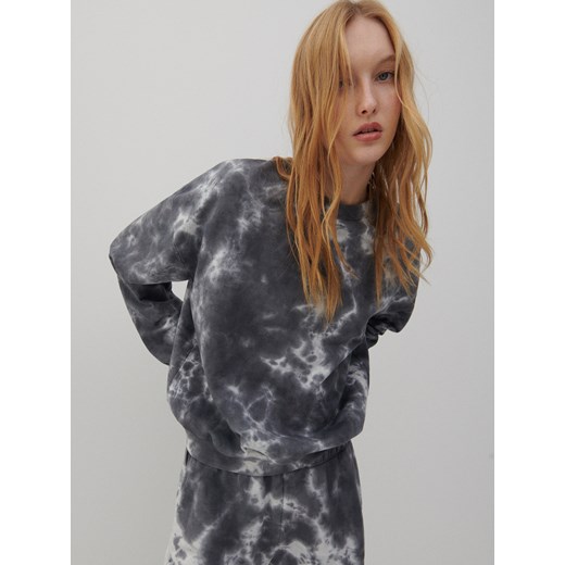 Reserved - Bluza z efektem tie dye - Szary Reserved M Reserved