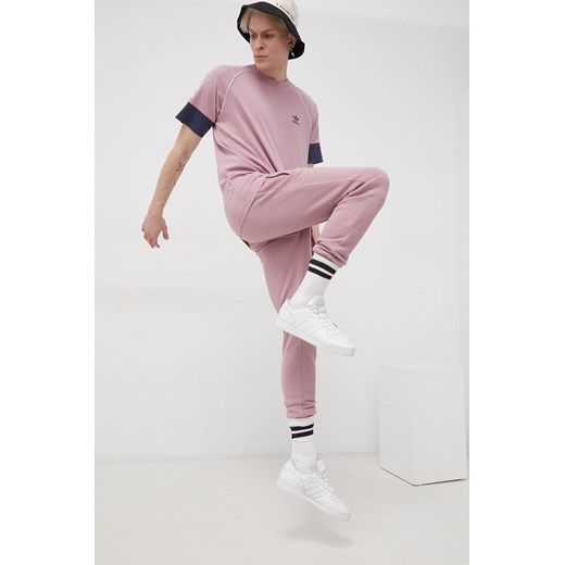 Adidas Originals T-shirt bawełniany kolor różowy gładki M ANSWEAR.com