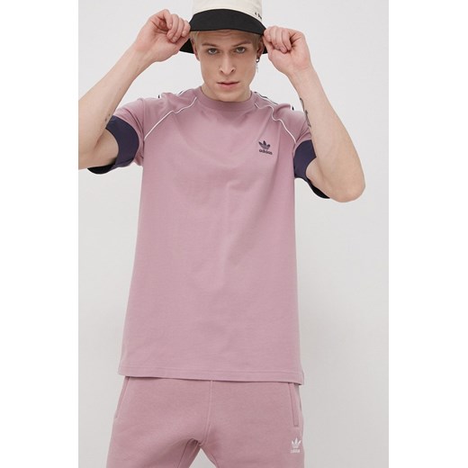 Adidas Originals T-shirt bawełniany kolor różowy gładki M ANSWEAR.com