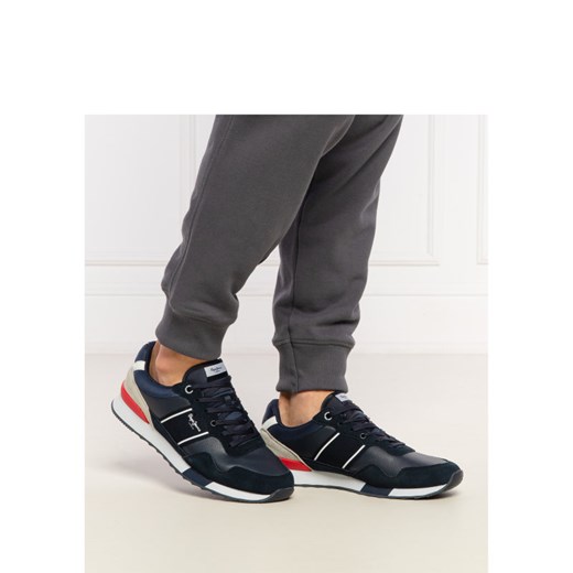Pepe Jeans London Sneakersy CROSS 4 COURT | z dodatkiem skóry 44 wyprzedaż Gomez Fashion Store
