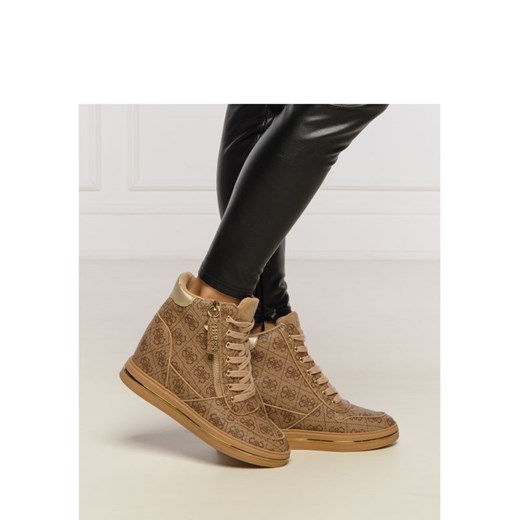 Guess Sneakersy NANGY | z dodatkiem skóry Guess 41 promocja Gomez Fashion Store