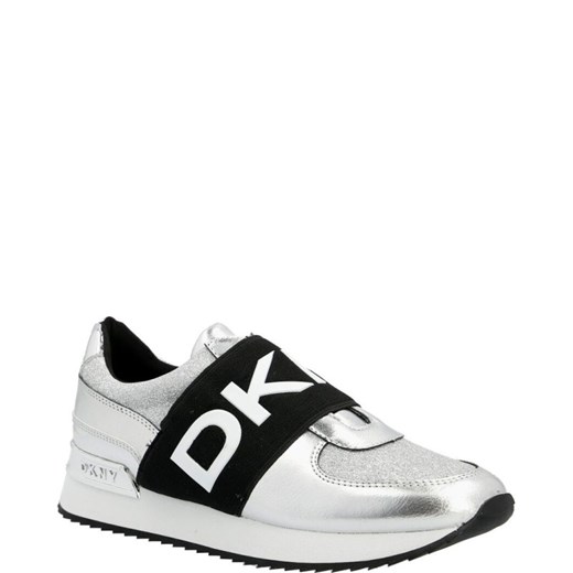 Buty sportowe damskie DKNY sneakersy płaskie białe sznurowane na wiosnę 