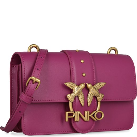 Pinko Skórzana torebka na ramię LOVE MINI ICON Pinko Uniwersalny okazyjna cena Gomez Fashion Store