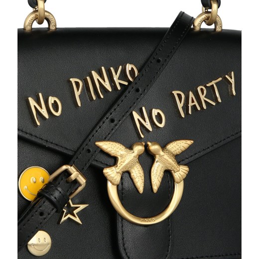 Pinko Skórzana torebka na ramię LOVE MINI TOP HANDLE PARTY C Pinko Uniwersalny wyprzedaż Gomez Fashion Store