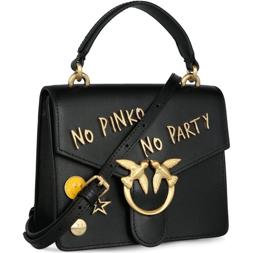 Pinko Skórzana torebka na ramię LOVE MINI TOP HANDLE PARTY C Pinko Uniwersalny Gomez Fashion Store okazyjna cena