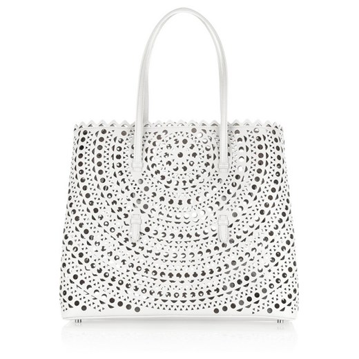 Vienna laser-cut leather tote