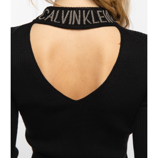 CALVIN KLEIN JEANS Sukienka | z dodatkiem wełny i kaszmiru XS okazja Gomez Fashion Store