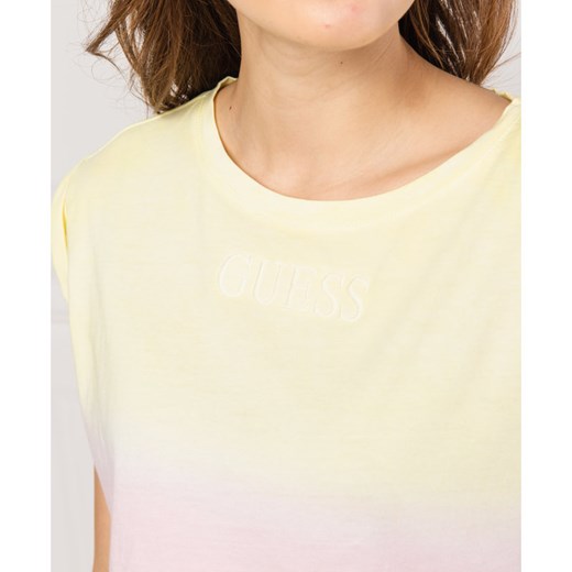 GUESS JEANS T-shirt SL CN SUNRISE | Relaxed fit L wyprzedaż Gomez Fashion Store
