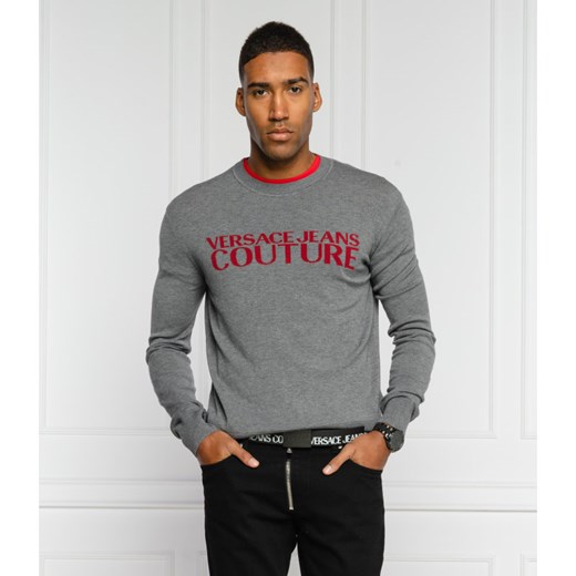 Versace Jeans Couture Sweter | Regular Fit | z dodatkiem wełny XL promocja Gomez Fashion Store