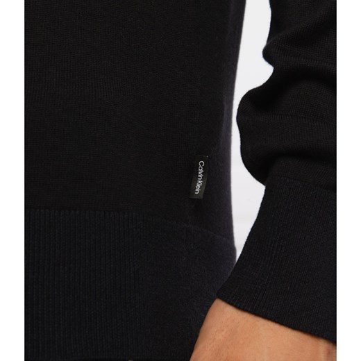 Calvin Klein Sweter | Regular Fit | z dodatkiem jedwabiu Calvin Klein S promocja Gomez Fashion Store