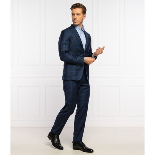 BOSS Wełniane spodnie H-Genius-Detail-214 | Slim Fit 50 okazja Gomez Fashion Store