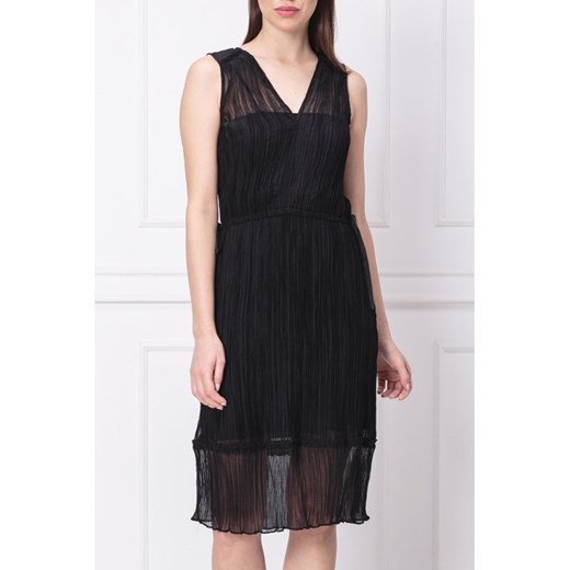 DKNY Sukienka SLVLS PLEATED WRAP D 38 promocja Gomez Fashion Store