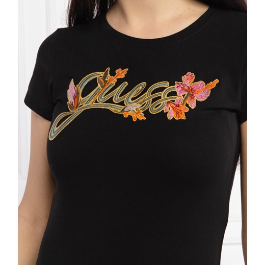 GUESS JEANS T-shirt TROPICAL | Slim Fit M promocyjna cena Gomez Fashion Store