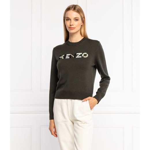 Kenzo Wełniany sweter | Regular Fit Kenzo S promocja Gomez Fashion Store