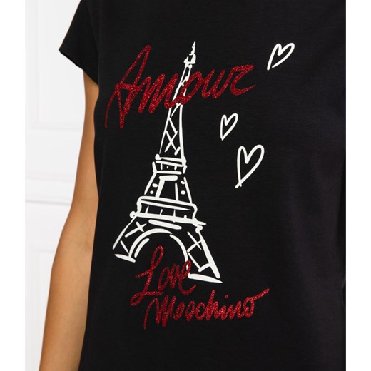 Love Moschino T-shirt | Regular Fit Love Moschino 38 wyprzedaż Gomez Fashion Store