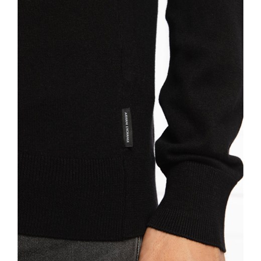 Armani Exchange Sweter | Regular Fit | z dodatkiem jedwabiu Armani Exchange M wyprzedaż Gomez Fashion Store