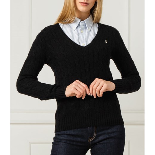 POLO RALPH LAUREN Wełniany sweter | Regular Fit | z dodatkiem kaszmiru Polo Ralph Lauren XS Gomez Fashion Store okazja