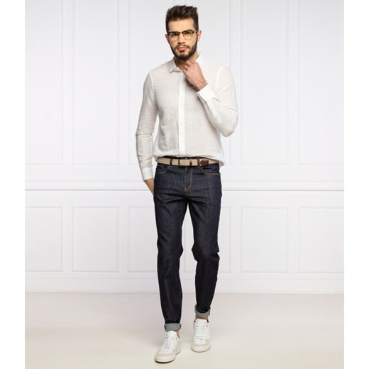 Calvin Klein Lniana koszula | Slim Fit Calvin Klein XXL promocyjna cena Gomez Fashion Store