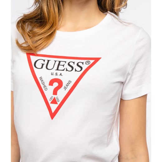 GUESS JEANS T-shirt ORIGINAL | Regular Fit XS okazja Gomez Fashion Store