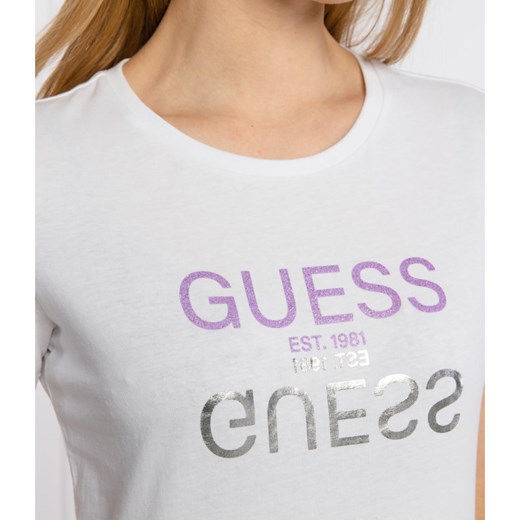 GUESS JEANS T-shirt GLENNA | Regular Fit S promocja Gomez Fashion Store