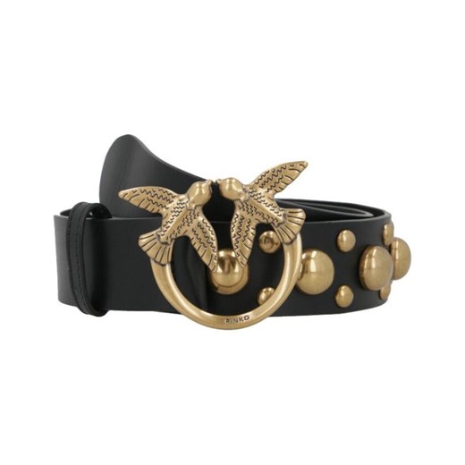Pinko Skórzany pasek LOVE MAXY STUDS Pinko L okazja Gomez Fashion Store