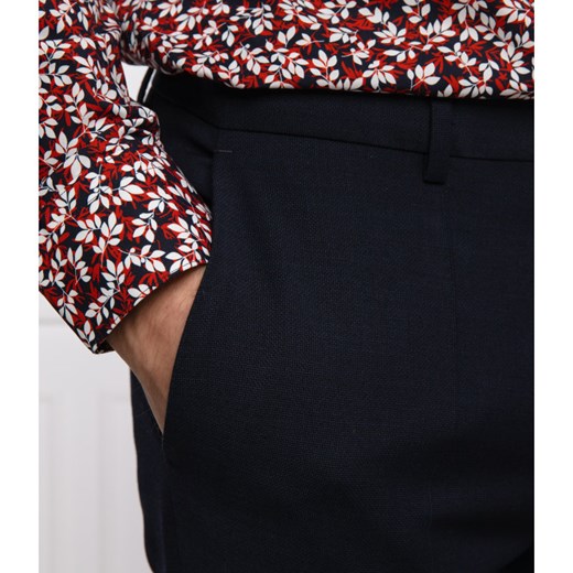 HUGO Wełniane spodnie Hesten212X | Extra slim fit 50 wyprzedaż Gomez Fashion Store