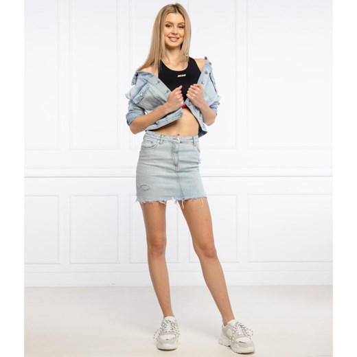 MSGM Kurtka jeansowa | Cropped Fit 36 Gomez Fashion Store promocja