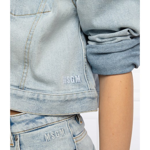 MSGM Kurtka jeansowa | Cropped Fit 34 okazyjna cena Gomez Fashion Store