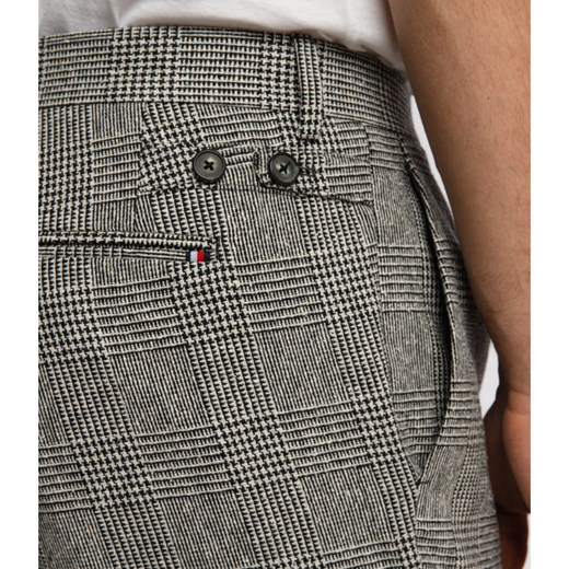 Tommy Tailored Spodnie CHECK | Slim Fit | z dodatkiem wełny Tommy Tailored 48 okazja Gomez Fashion Store