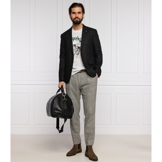 Tommy Tailored Spodnie CHECK | Slim Fit | z dodatkiem wełny Tommy Tailored 52 promocja Gomez Fashion Store