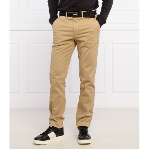 Calvin Klein Spodnie chino + pasek | Slim Fit Calvin Klein 36/32 okazja Gomez Fashion Store