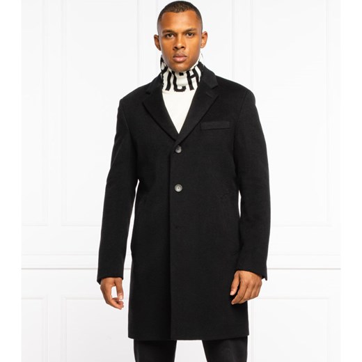 BOSS Wełniany płaszcz H-Hyde-214 | z dodatkiem kaszmiru 56 promocja Gomez Fashion Store