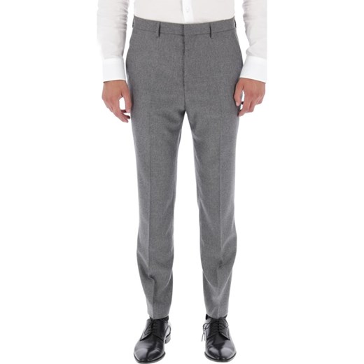 BOSS Wełniane spodnie Pirko | Slim Fit | z dodatkiem kaszmiru 52 promocja Gomez Fashion Store