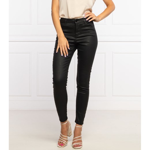 GUESS JEANS Woskowane spodnie LUSH | Skinny fit | high waist 29/29 wyprzedaż Gomez Fashion Store