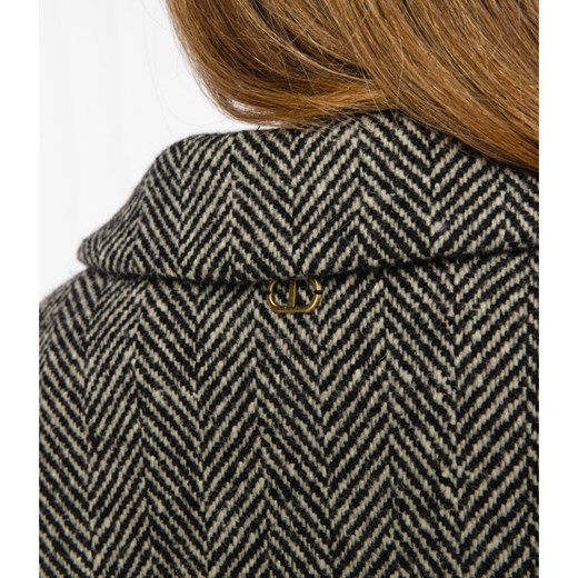TWINSET Wełniany płaszcz Twinset 40 wyprzedaż Gomez Fashion Store