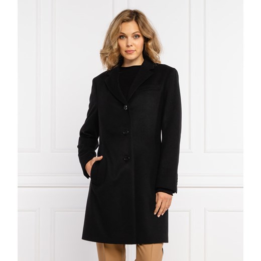 BOSS Wełniany płaszcz Celiya | z dodatkiem kaszmiru 36 okazja Gomez Fashion Store