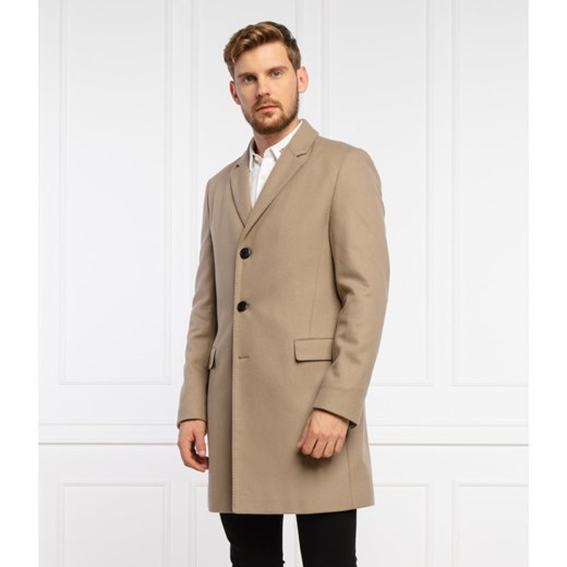HUGO Wełniany płaszcz MIGOR 2141 52 wyprzedaż Gomez Fashion Store