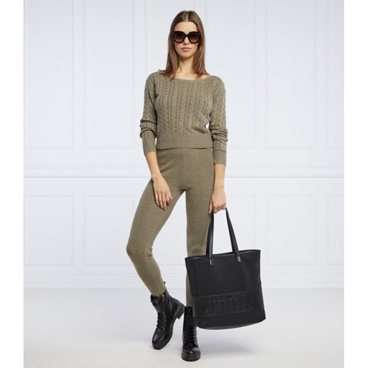 GUESS JEANS Legginsy Sweater | Slim Fit | z dodatkiem wełny M wyprzedaż Gomez Fashion Store