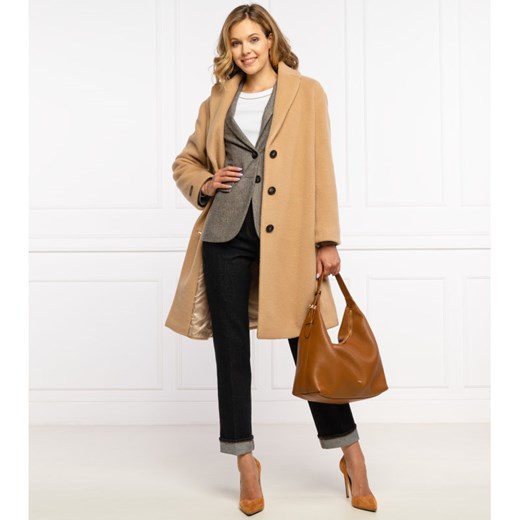 Peserico Wełniany płaszcz coat | z dodatkiem kaszmiru Peserico 34 wyprzedaż Gomez Fashion Store