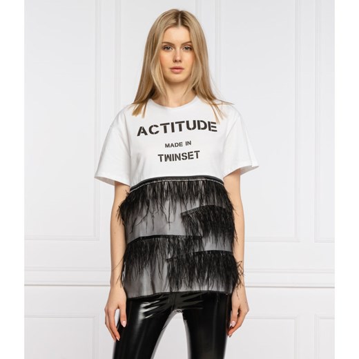 ACTITUDE_TWINSET T-shirt | Regular Fit Actitude_twinset S okazja Gomez Fashion Store