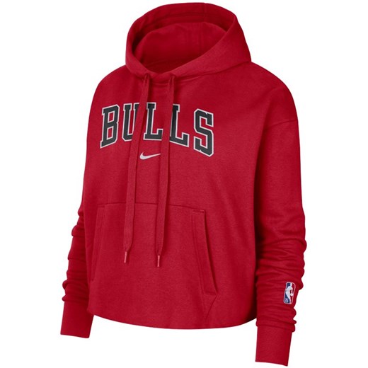 Damska bluza dzianinowa z kapturem Chicago Bulls Essential Nike NBA - Czerwony Nike S Nike poland