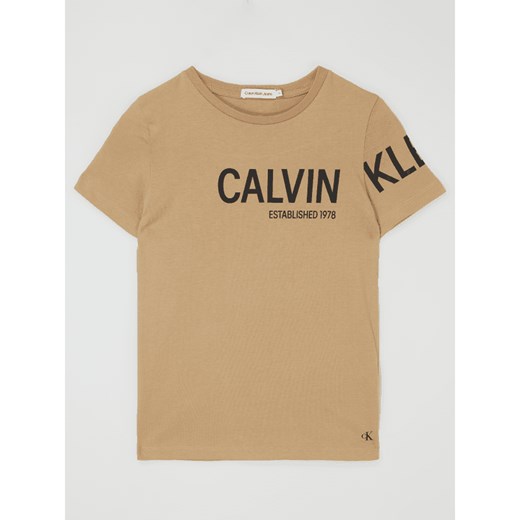 T-shirt chłopięce Calvin Klein bawełniany 