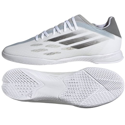 Buty piłkarskie adidas X Speedflow.3 In M FY3301 białe białe 45 1/3 ButyModne.pl