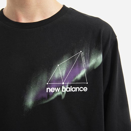 T-shirt męski New Balance sportowy z długimi rękawami 