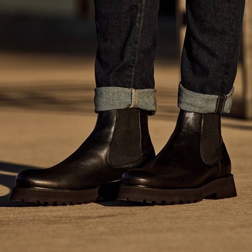 Buty zimowe męskie Domeno bez zapięcia na jesień