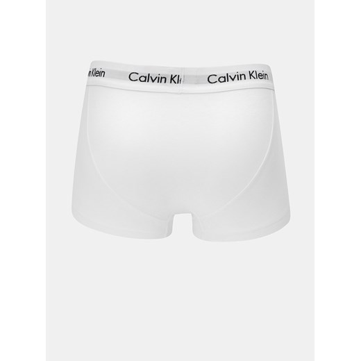 Calvin Klein biały 3 pack bokserów 3 Pack Lo Rise Trunk z białą gumą - XL Calvin Klein XL okazja Differenta.pl