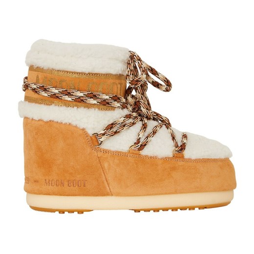 Moon Boot, Mars Shearling Snow Boots Brązowy, female, Moon Boot 37/38 showroom.pl