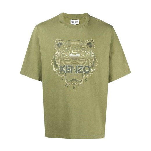 Kenzo, Gradient Tiger T-shirt Zielony, male, Kenzo XS showroom.pl